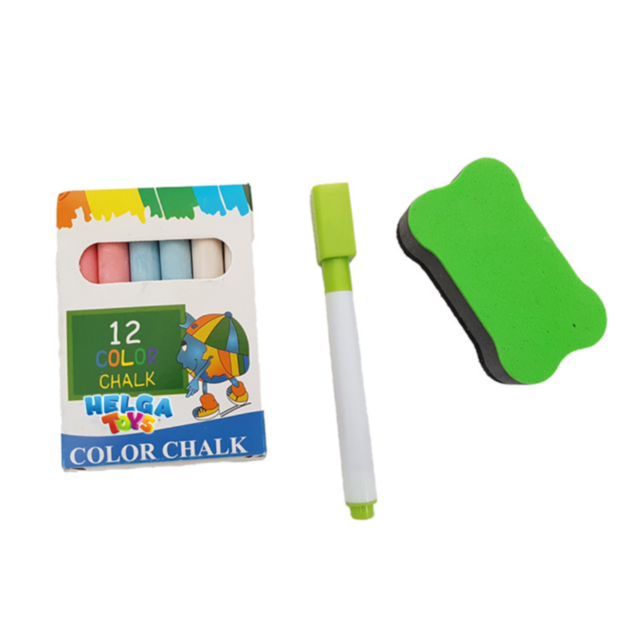 Tablă Educațională Dublă din Lemn | Suprafață Magnetică și Neagră pentru Creta