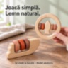 Zornăitoare din lemn natural cu 8 modele diferite