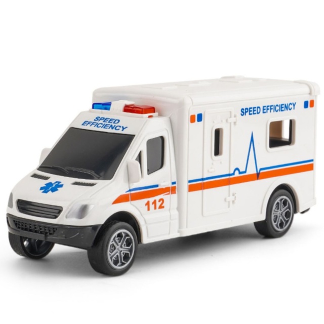 Mașină de intervenție pentru copii cu mers inerțial (model aleatoriu)