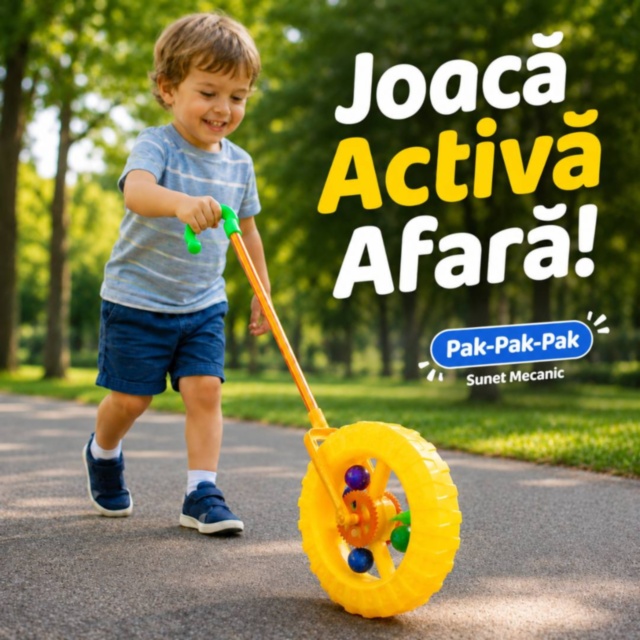 Roată Distractivă pentru Copii cu Sunet Mecanic