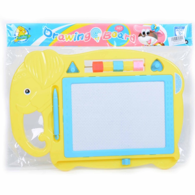 Tabla Magnetică de Scris și Desenat cu 2 Ștampiluțe și Numărătoare, 34cm