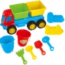 Camion cu 8 Accesorii de Nisip, 35cm
