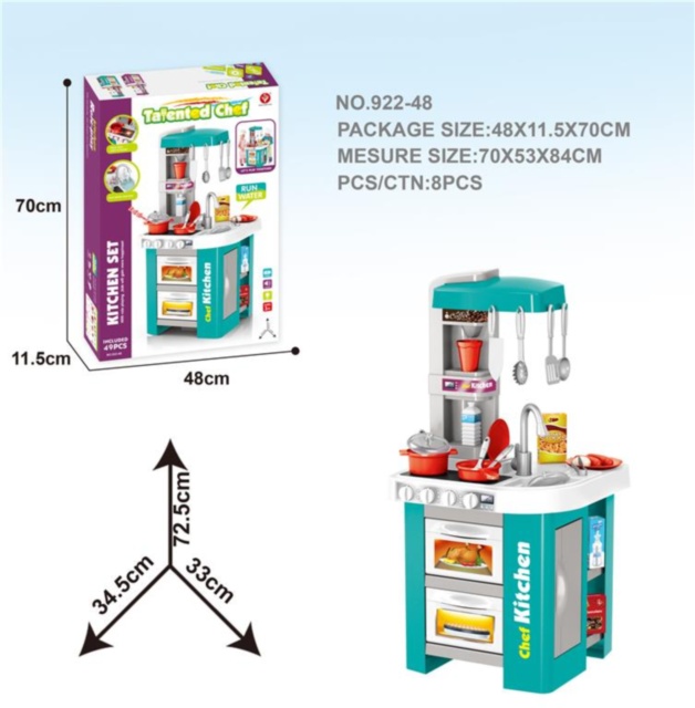 Mega Bucătărie Interactivă cu Aragaz, Cuptor și Tacâmuri, sunete și lumini