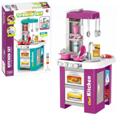 Mega Bucătărie Interactivă cu Aragaz, Cuptor și Tacâmuri, sunete și lumini | image