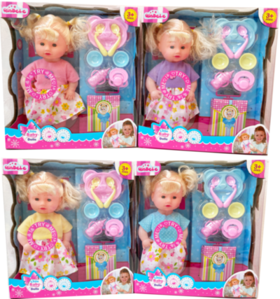 Păpușă cu Sunete, Sticluță și Tacâmuri  | image