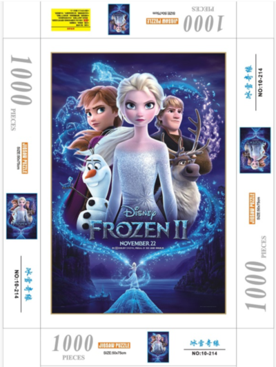 Puzzle Disney Frozen 1000 piese, 50X75cm | image