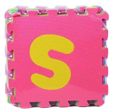 Covoraș Puzzle din Burete cu Litere, 10 Plăci, 150 X 150 cm 