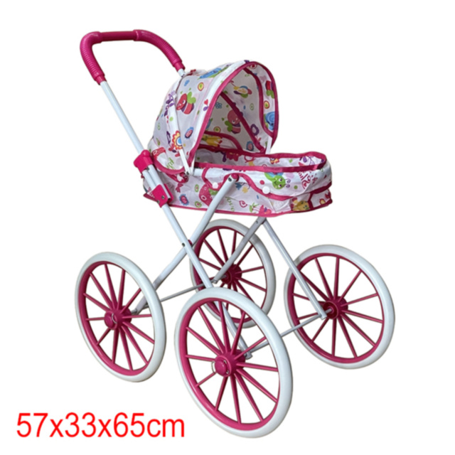 Cărucior Landou cu Roți Mari pentru Păpuși