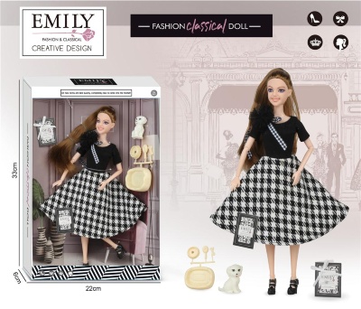 Păpușa Stilată Emily cu Cățel | image
