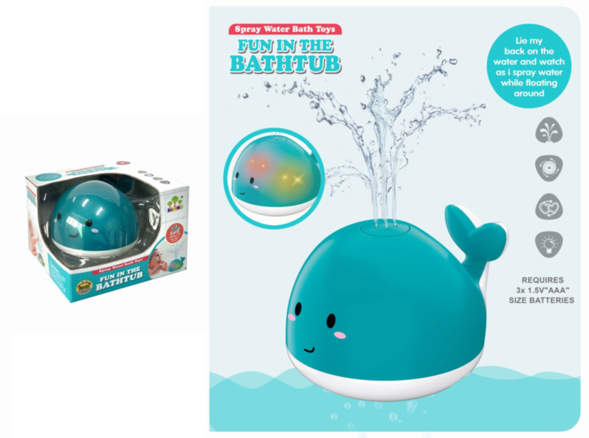 Balena Stropitoare de Baie cu Lumini