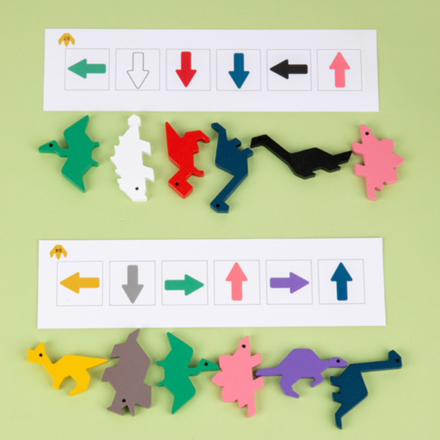 Joc Educativ Rainbow Dinosaur – Logică Matematică și Sortare