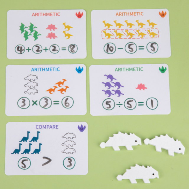 Joc Educativ Rainbow Dinosaur – Logică Matematică și Sortare
