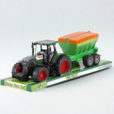 Tractor jucărie pentru copii cu remorcă basculantă (culoare aleatorie) | image