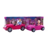 Set Barbie și Ken cu Mașini Decapotabile, 70cm