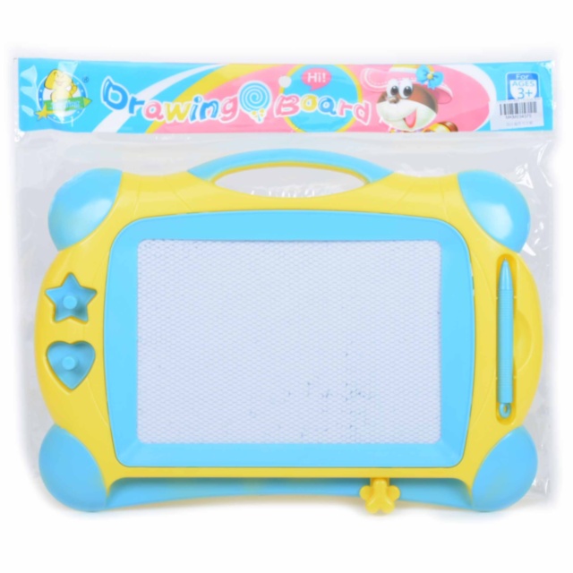 Tabla Magnetică de Scris și Desenat cu 2 Ștampiluțe, 32cm