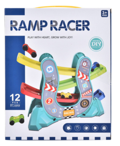 Pista de Curse cu 4 Rampe și 4 Mașinuțe | image