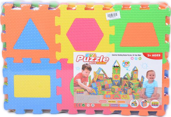 Covoraș Puzzle din Burete cu Figuri, 36 piese