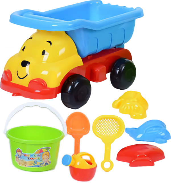 Camion cu 7 Accesorii de Nisip, 28cm