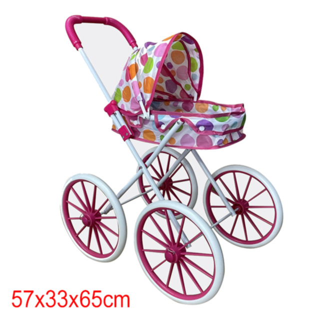 Cărucior Landou cu Roți Mari pentru Păpuși