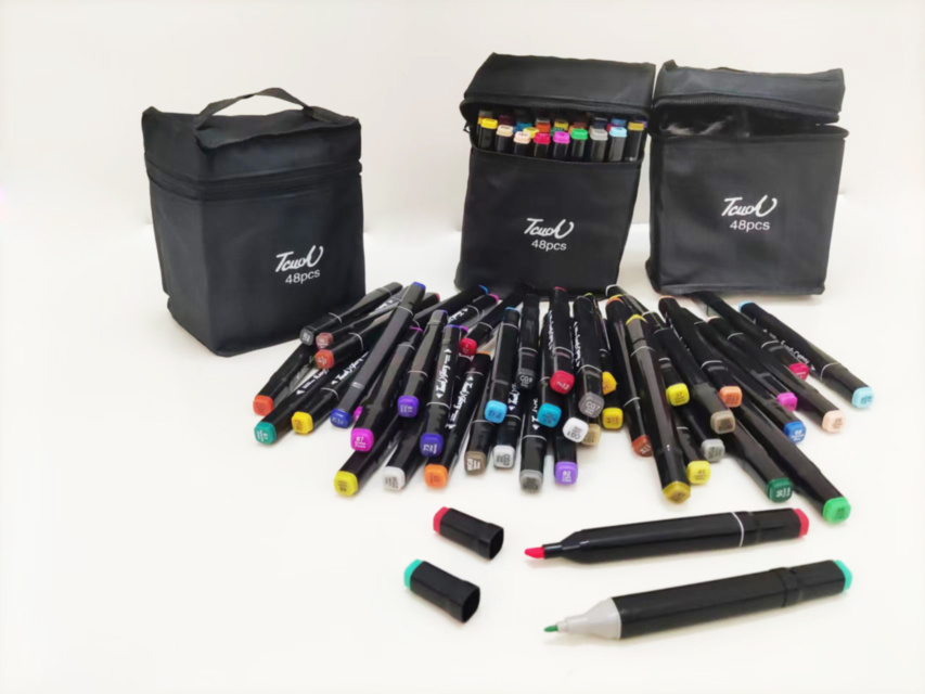 Set 48 Markere pentru Colorat cu 2 Capete