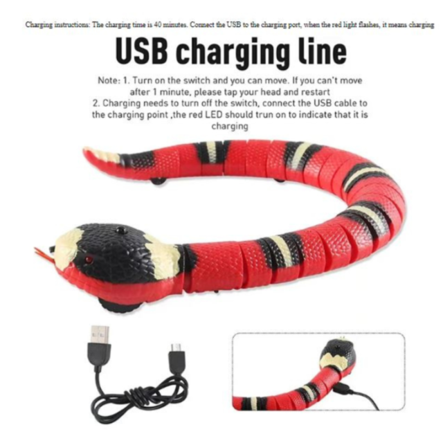 Șarpe electric cu mișcare realistă 