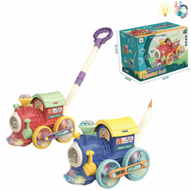 Locomotivă cu Bule și Lumini pentru Copii – Distracție Interactivă (culoare aleatorie)