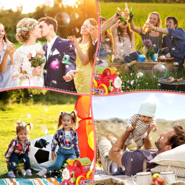 Locomotivă cu Bule și Lumini pentru Copii – Distracție Interactivă (culoare aleatorie)