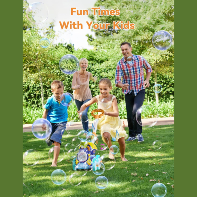 Locomotivă cu Bule și Lumini pentru Copii – Distracție Interactivă (culoare aleatorie)