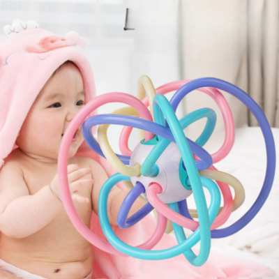 Mingea Senzorială Manhattan – Jucărie de Dentiție și Stimulare Timpurie | image