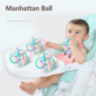 Mingea Senzorială Manhattan – Jucărie de Dentiție și Stimulare Timpurie