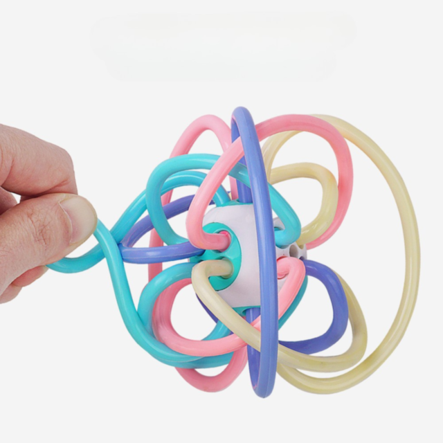 Mingea Senzorială Manhattan – Jucărie de Dentiție și Stimulare Timpurie