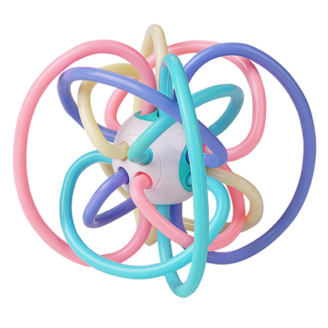 Mingea Senzorială Manhattan – Jucărie de Dentiție și Stimulare Timpurie