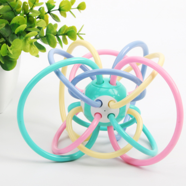 Mingea Senzorială Manhattan – Jucărie de Dentiție și Stimulare Timpurie