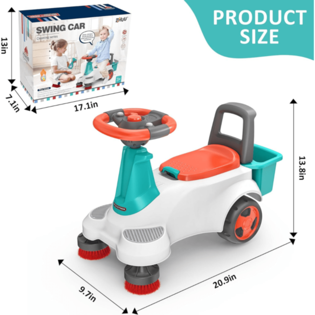 Mașinuță Ride-On de Curățenie cu Accesorii Interactive