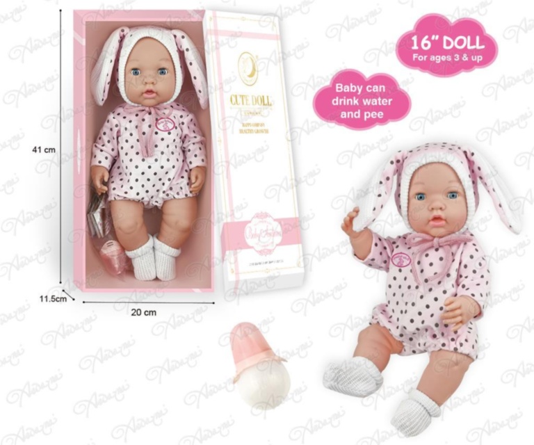 Bebeluș cu Design Realistic, care face Pipi , 42cm