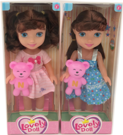 Păpușă Muzicală cu Ursuleț, 29cm | image