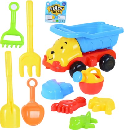 Camion cu 9 Accesorii de Nisip, 28cm | image