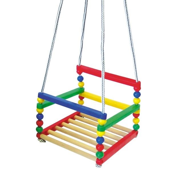 Leagăn Suspendabil Colorat din Lemn, max.25kg 