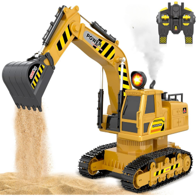 Excavator cu Telecomandă și Efecte de Fum și Lumină, Scara 1:14 | image