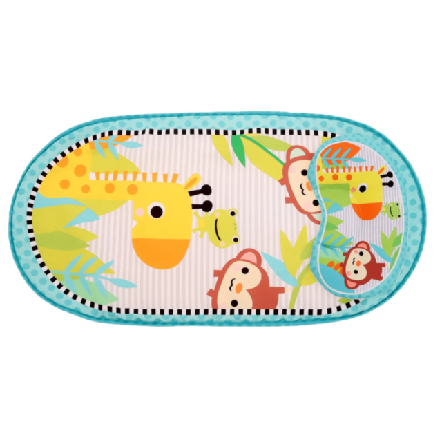 Pătuț Leagăn pentru Bebeluși cu Vibrații, Muzică și Jucării Suspendate – Model Jungle