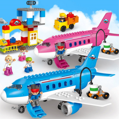 Set de Construcție Avion și Aeroport cu Mini-Figurine pentru Joacă Creativă | image