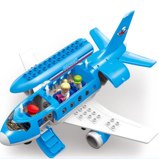 Set de Construcție Avion și Aeroport cu Mini-Figurine pentru Joacă Creativă