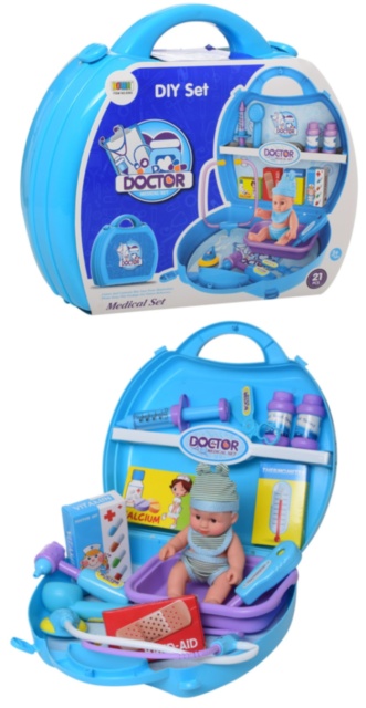 Trusa Doctorului cu Bebeluș și 21 Accesorii