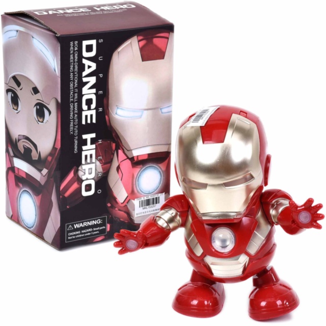 Roboțelul Dansator Iron Man cu Muzică și Luminițe