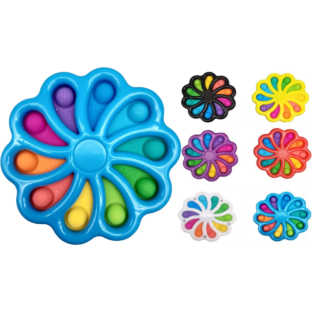 1buc. Jucărie senzorială pop it curcubeu