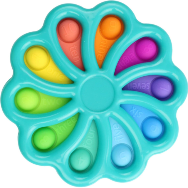 1buc. Jucărie senzorială pop it curcubeu