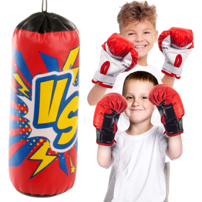 Set de box pentru copii – Mănuși și sac de 33 cm | image