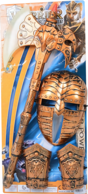 Costum de Luptă Gladiator, Topor cu Sunete și Lumini 