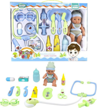 Trusa Doctorului cu Bebeluș cu Sunete, Lumini și 13 Accesorii | image