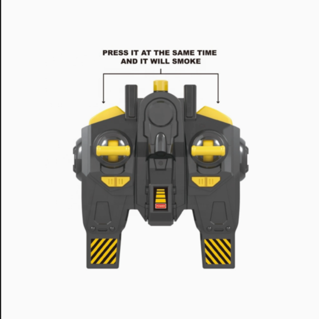 Macara telecomandată cu fum și lumini